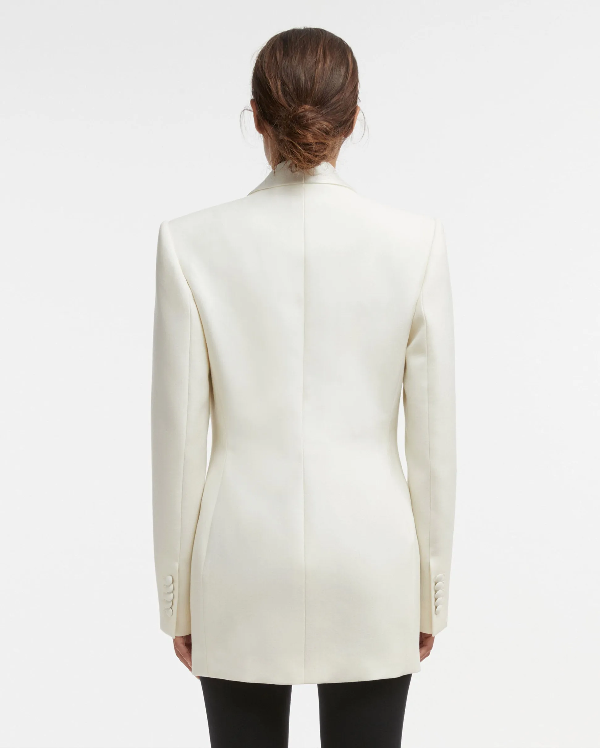 TUXEDO BLAZER / OFF WHITE