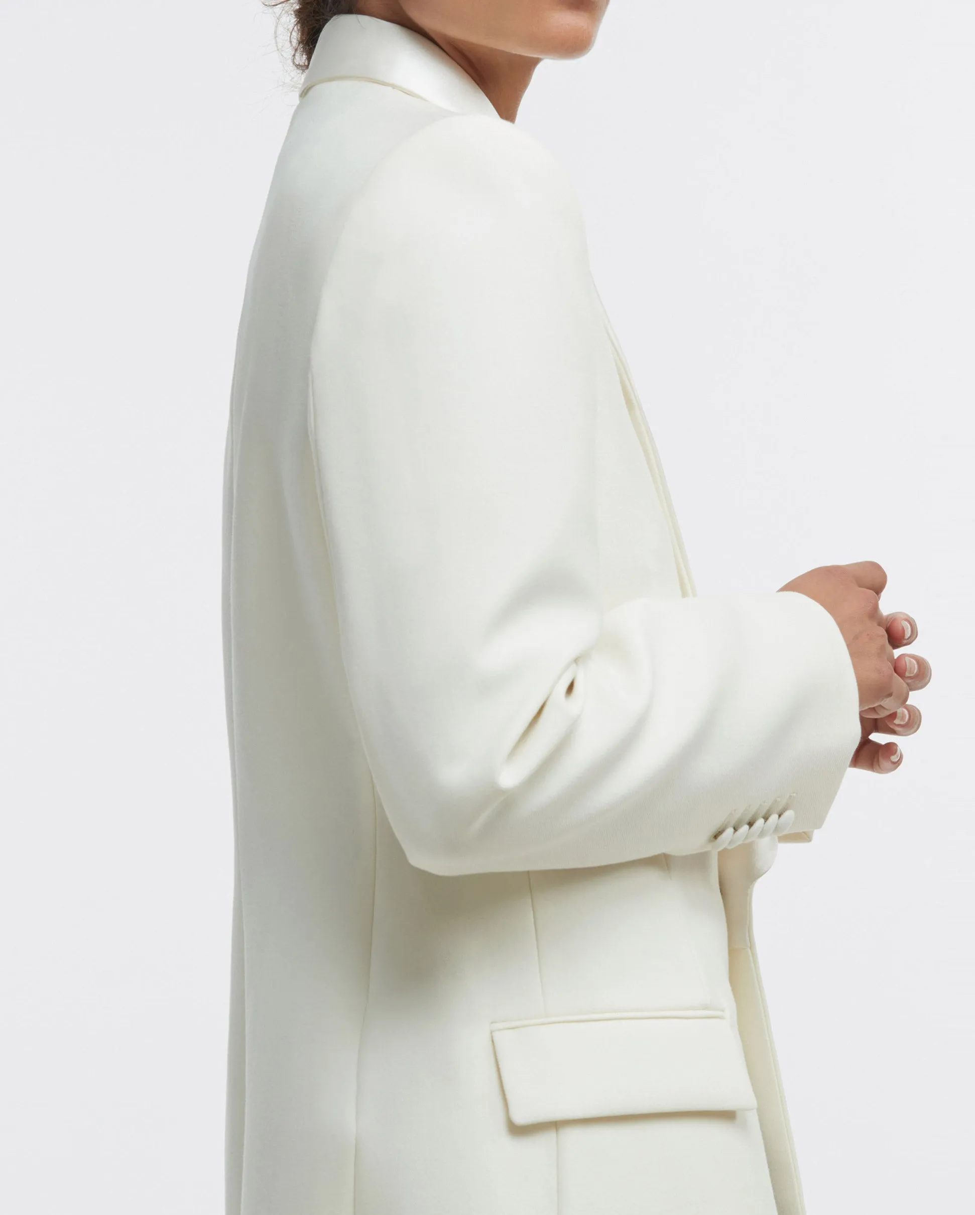 TUXEDO BLAZER / OFF WHITE