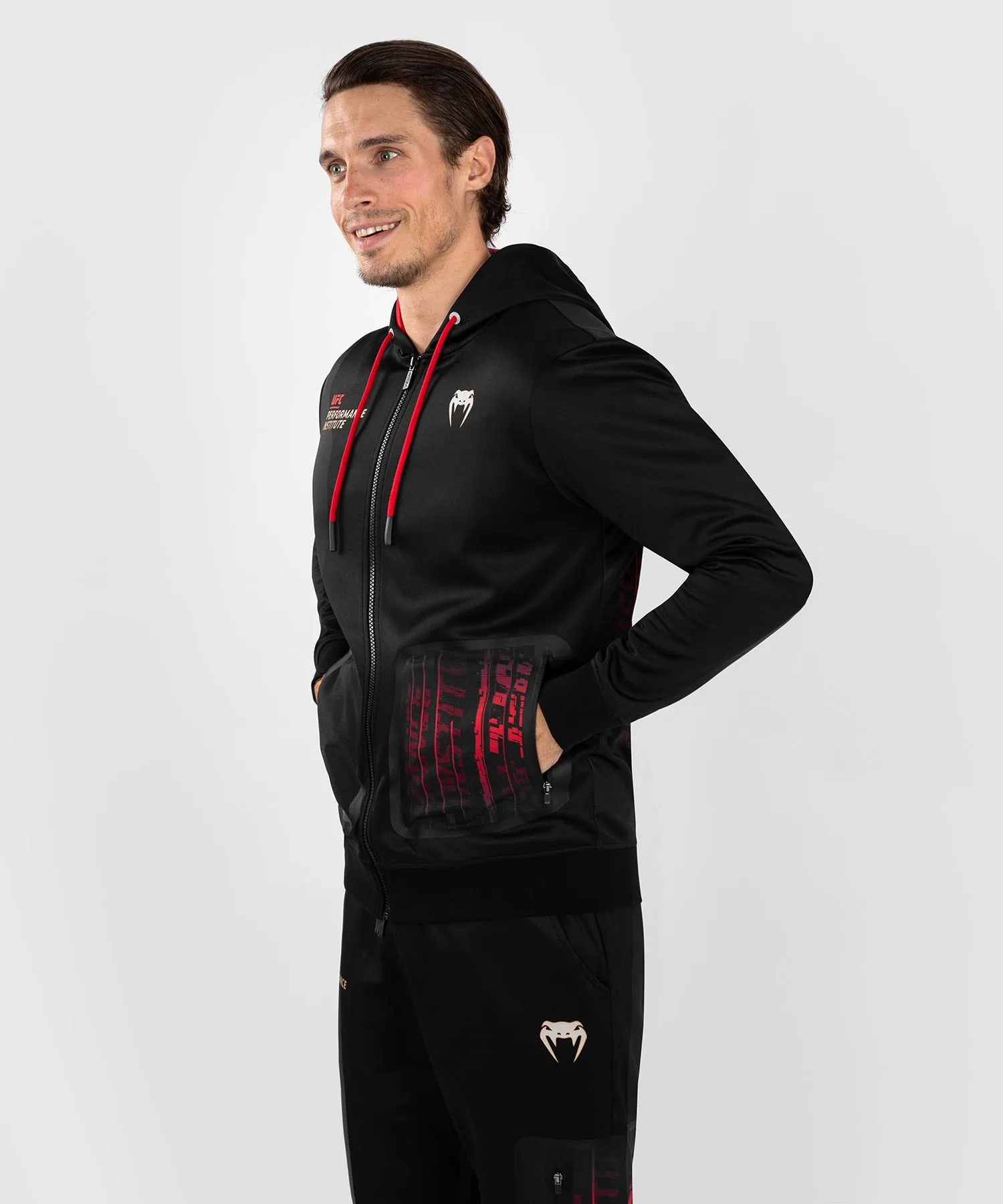 UFC Venum Performance Institute 2.0 Men’s Zip Hoodie - Black/Red