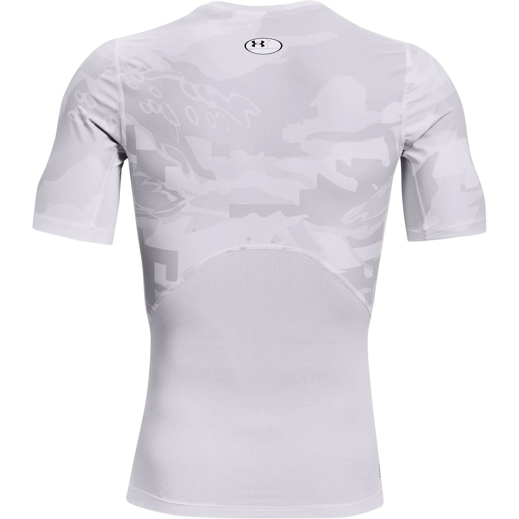 Under Armour Iso-Chill Printed Compression Short Sleeve Mens Running Top - White