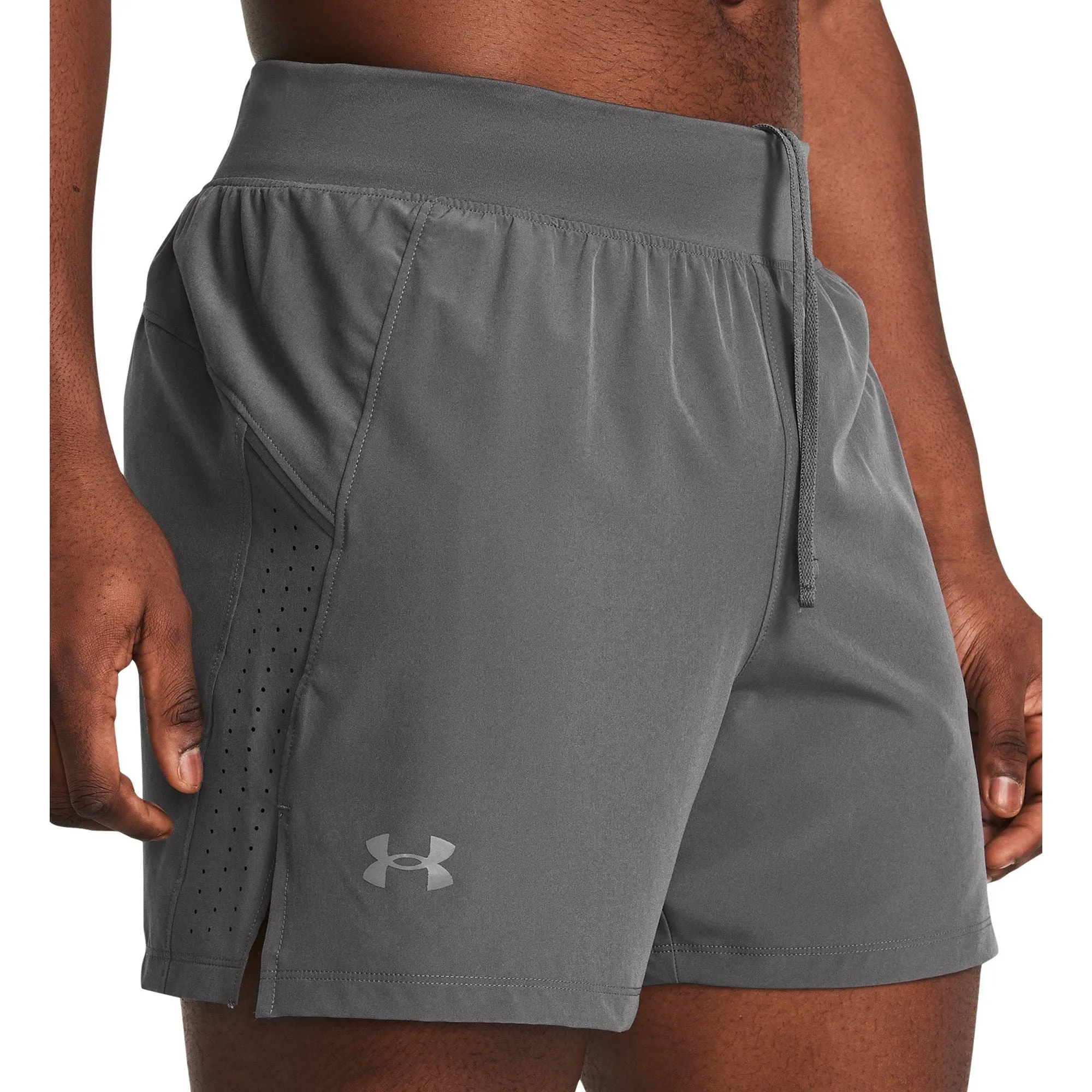 Under Armour Launch Elite 5 Inch Mens Running Shorts - Grey