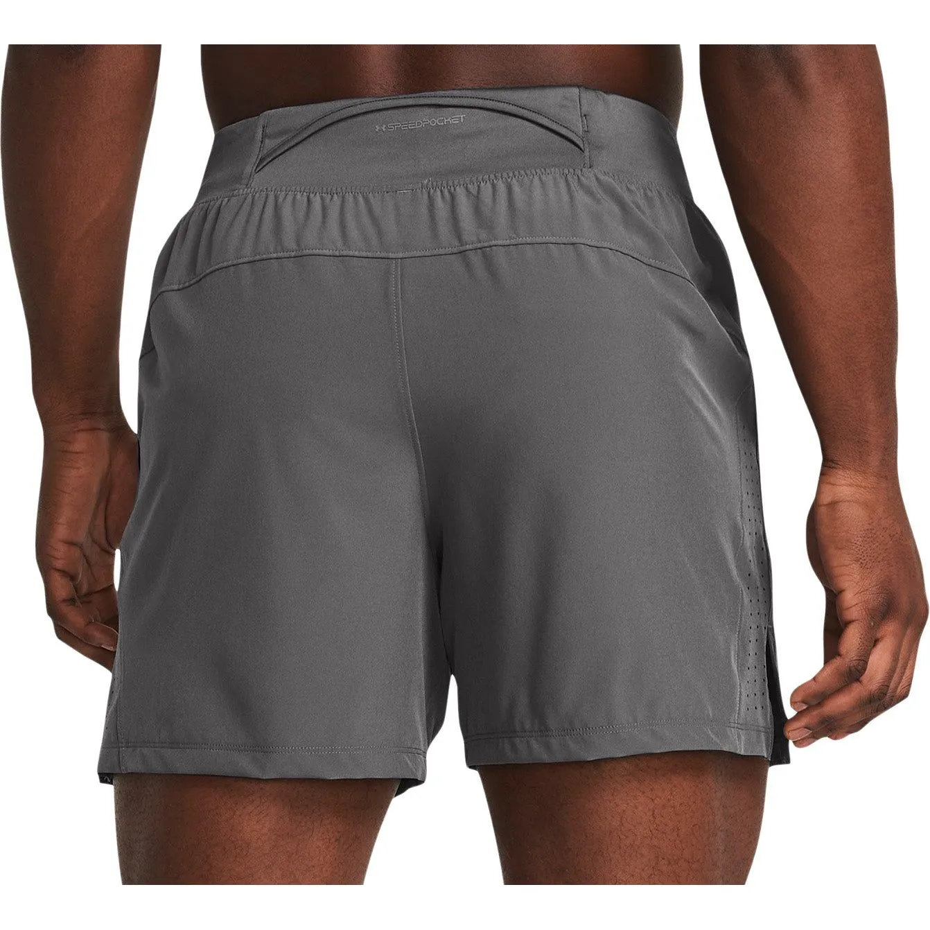 Under Armour Launch Elite 5 Inch Mens Running Shorts - Grey