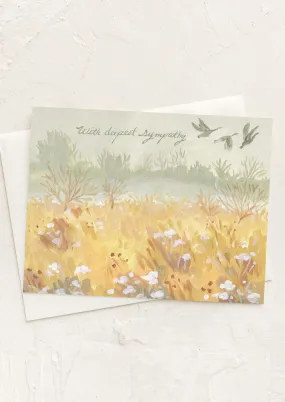 Wild Geese Sympathy Card